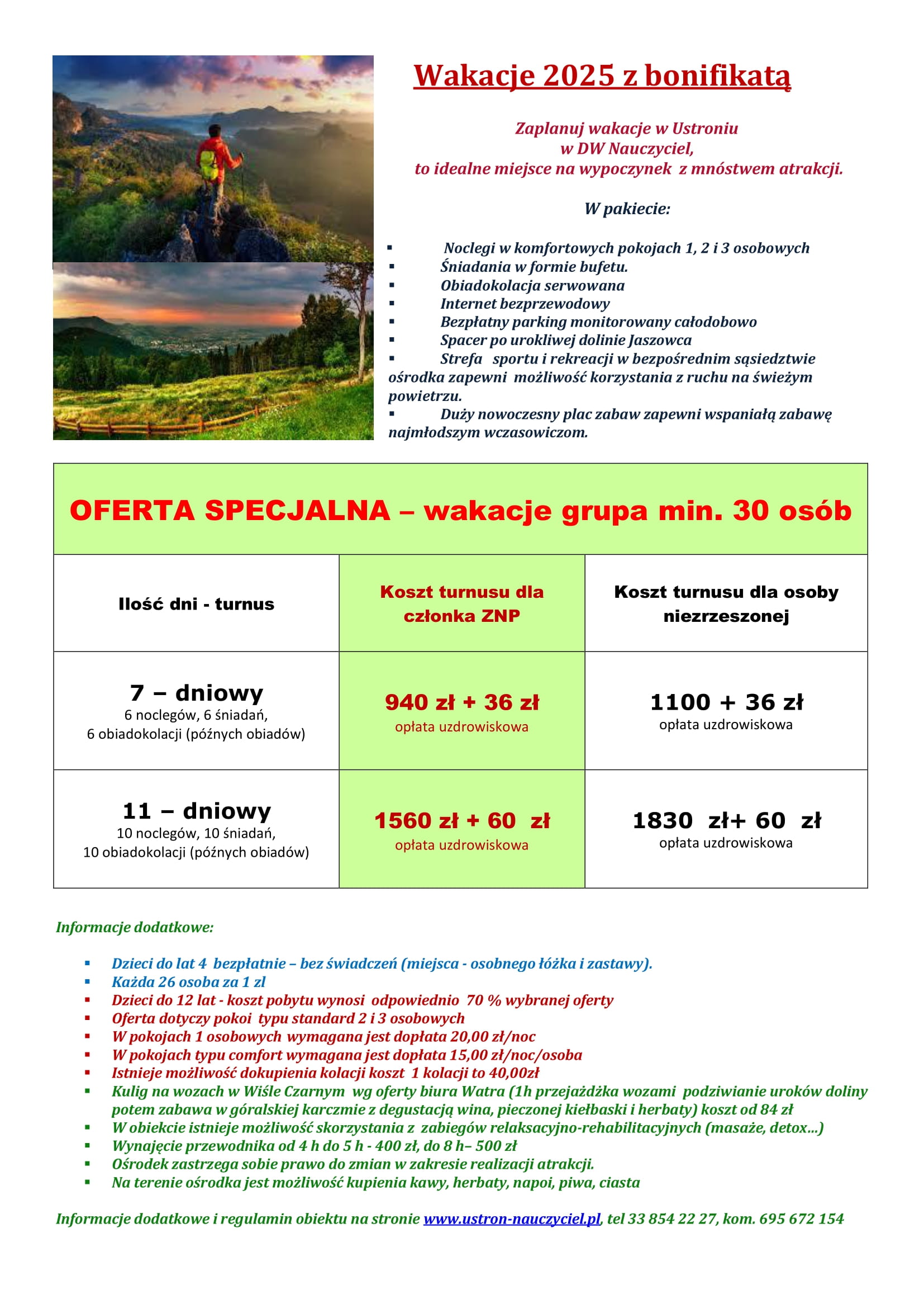 2025 Oferta lato 2025 grupa min